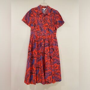 Alexis x.Target Tropical Leaf Shirtdress L